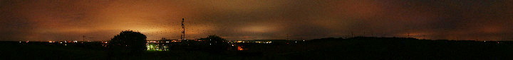360° Panorama Lichtverschmutzung